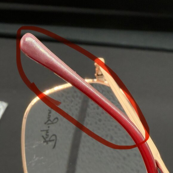 Ray Ban Eyeglasses Frames RB3694V 3094 Rose Gold Hexagonal RX 53-20-140 w/ Case - Picture 15 of 15